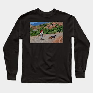 Morocco. Village scene. Long Sleeve T-Shirt